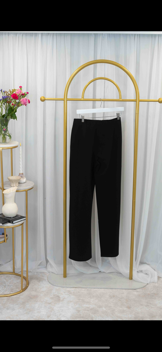 Pinns Black trouser with gold button feature 610T