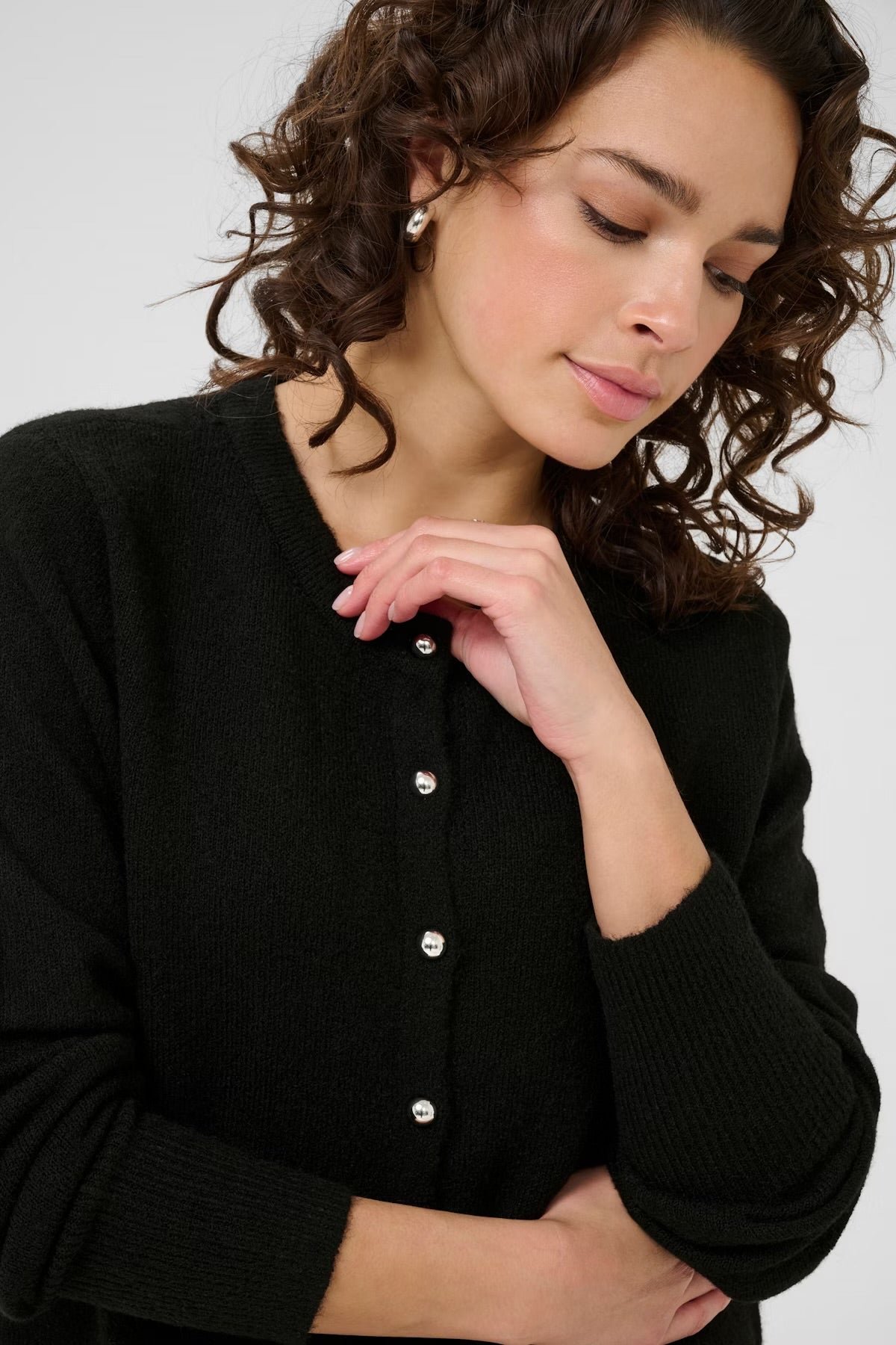 KAniel Knit Cardigan Black