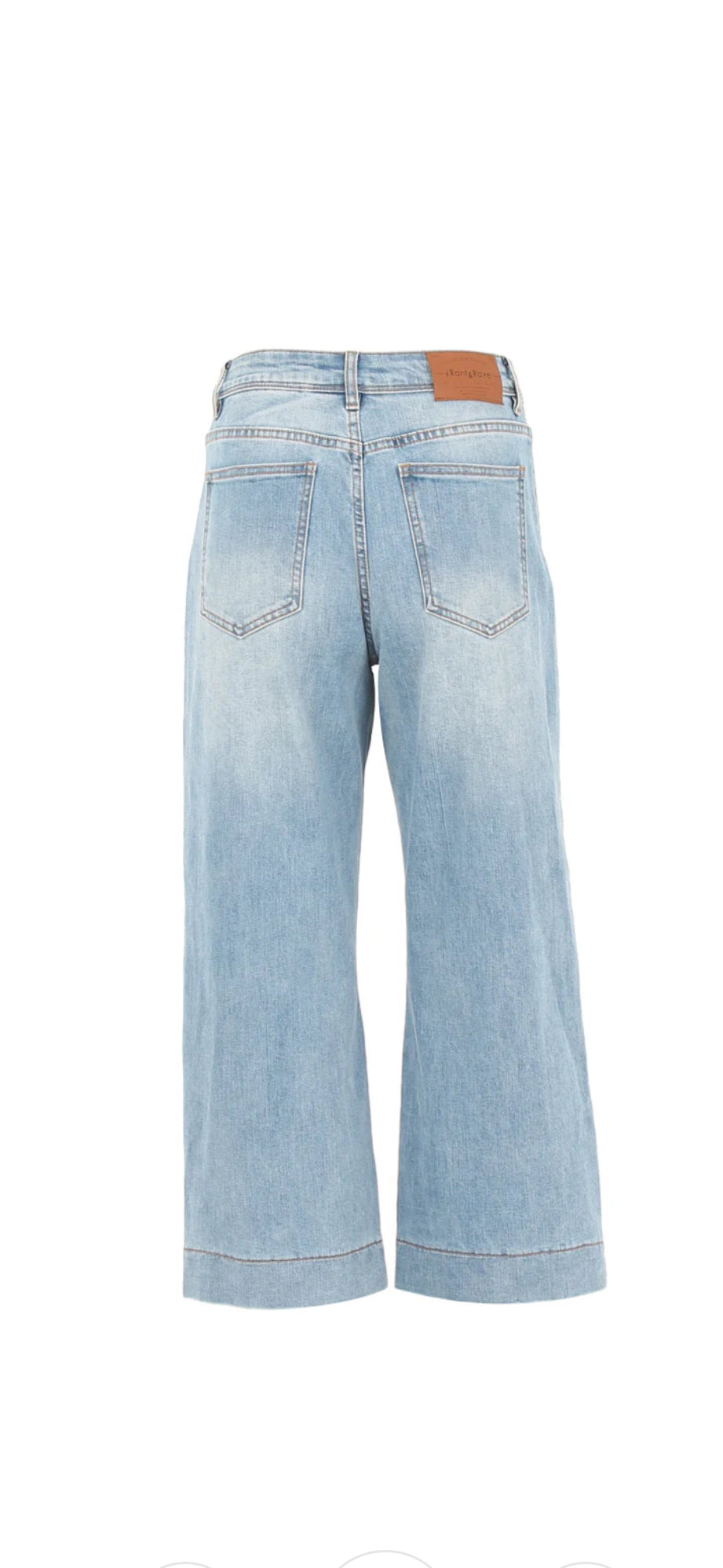Teddy crop jeans