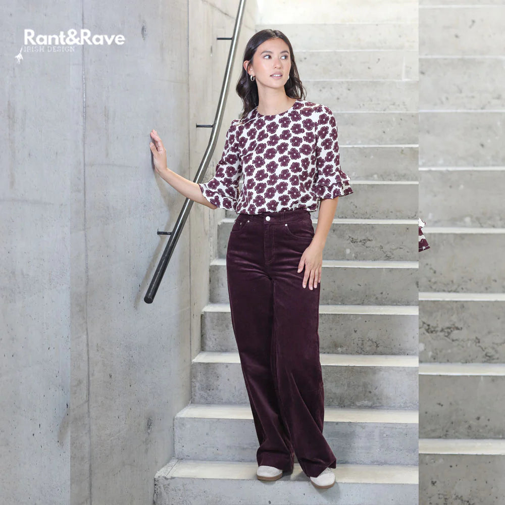 Plum Cord Trousers