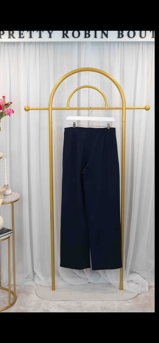 Pinns Navy Gold Button Feature 610T