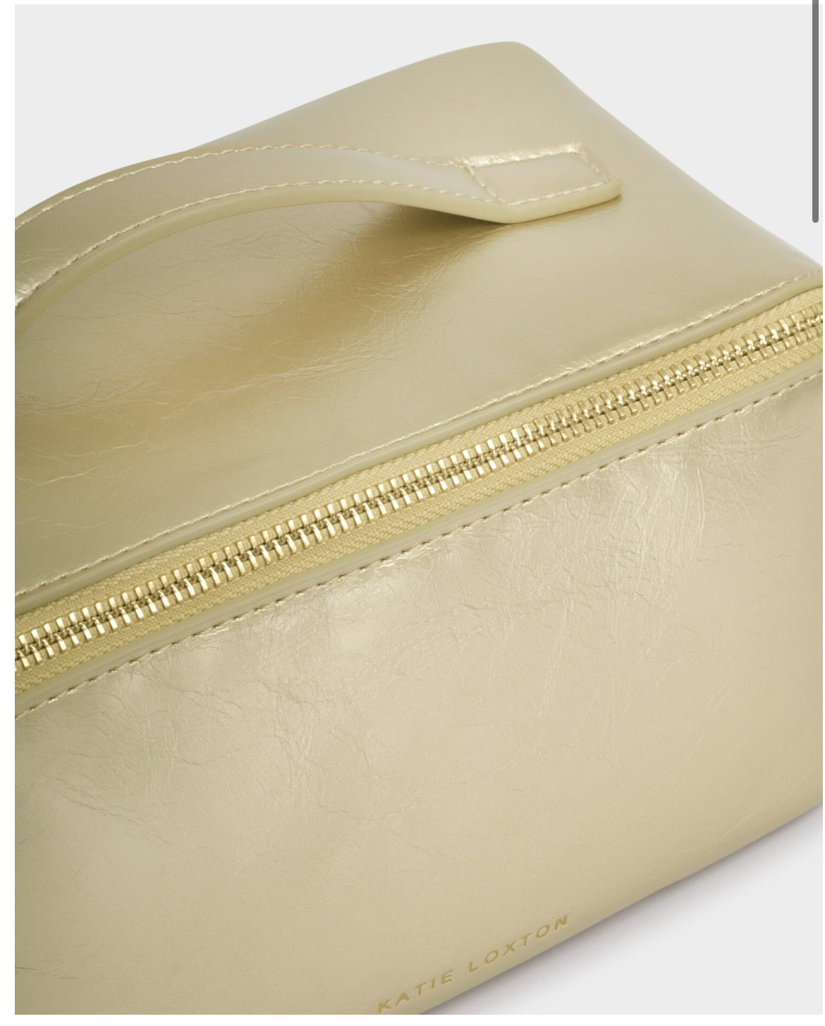 Gold Makeup and Wash Bag