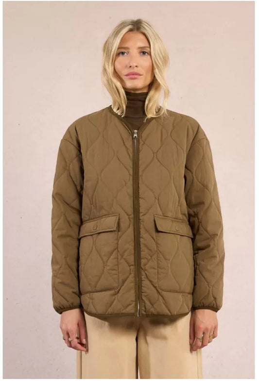 Khaki Quilted Jacket