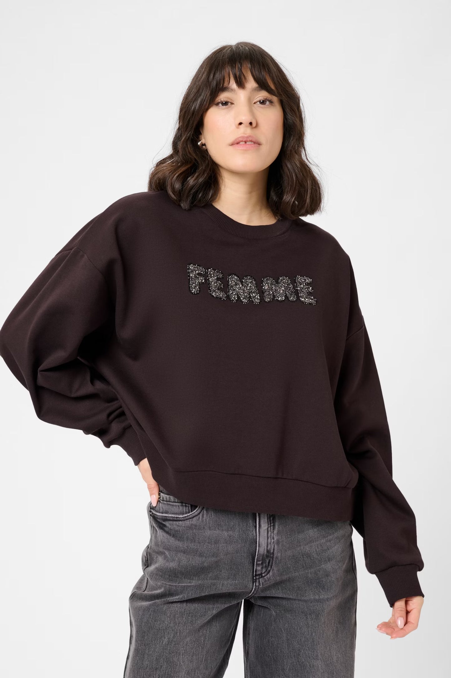Elise sweatshirt (coffee)