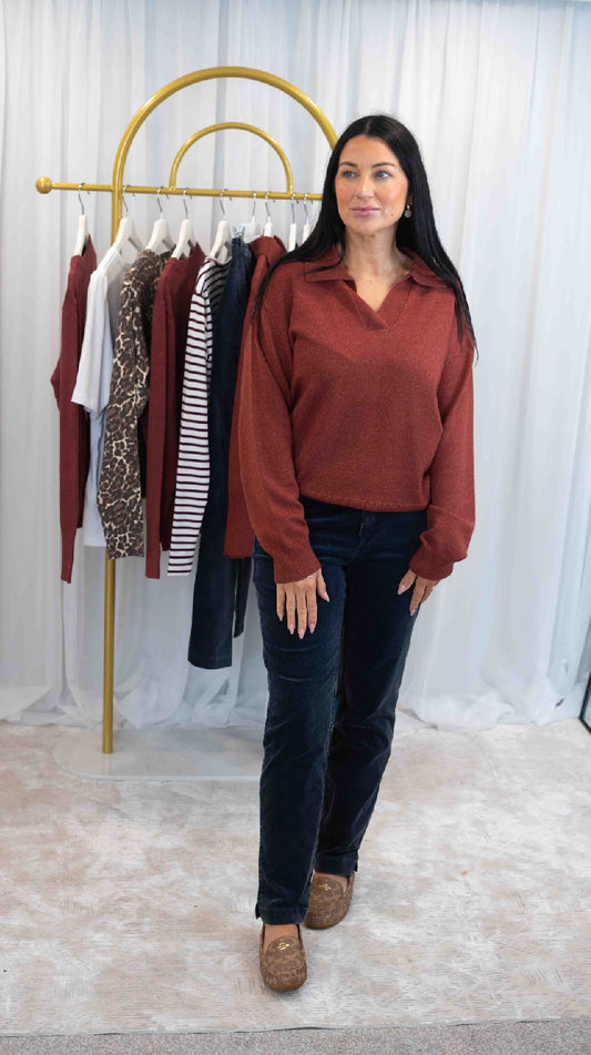 Steffi Open Polo Pullover