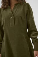Rhaena LS Dress Burnt Olive