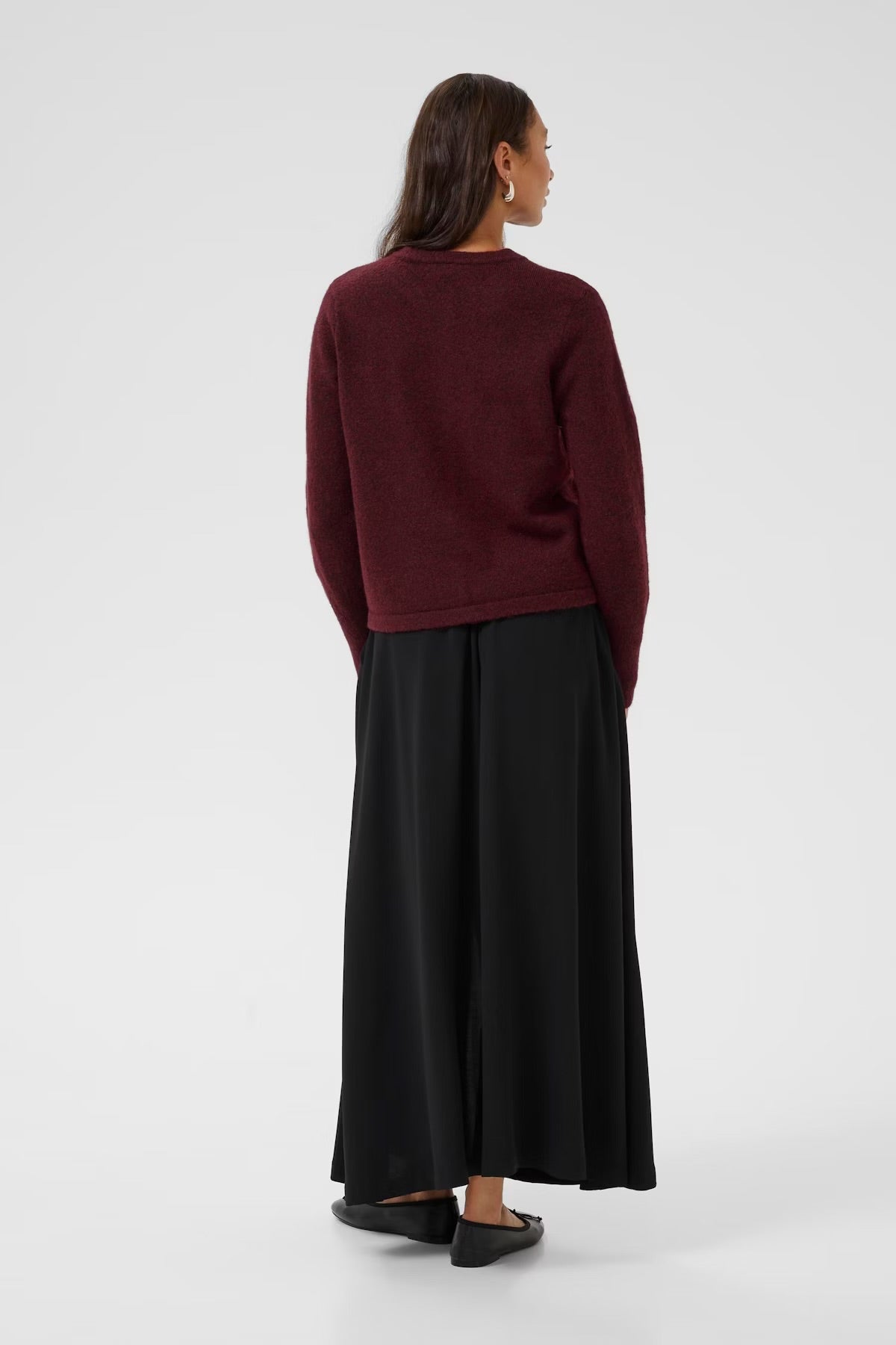 KAniel Knit Cardigan Wine