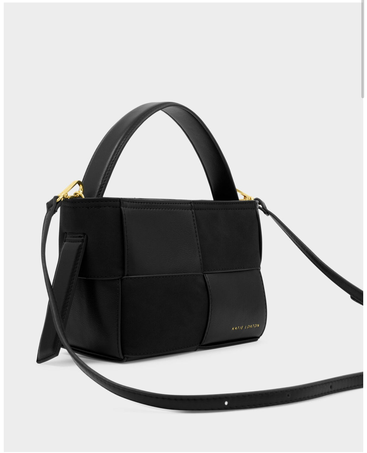 Taya Hand Woven Suedette Top Handle Bag