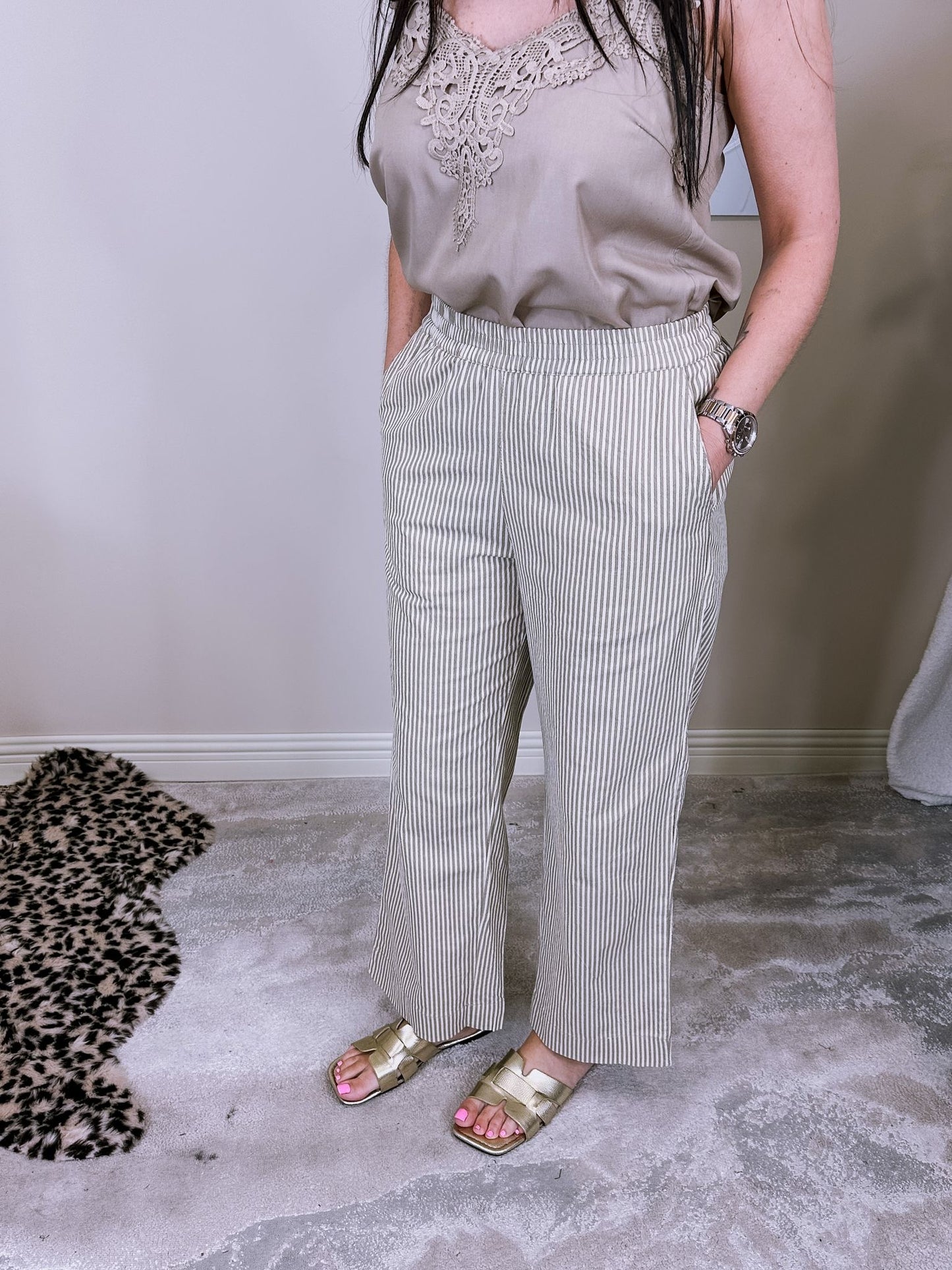 KAnaya striped culotte trousers
