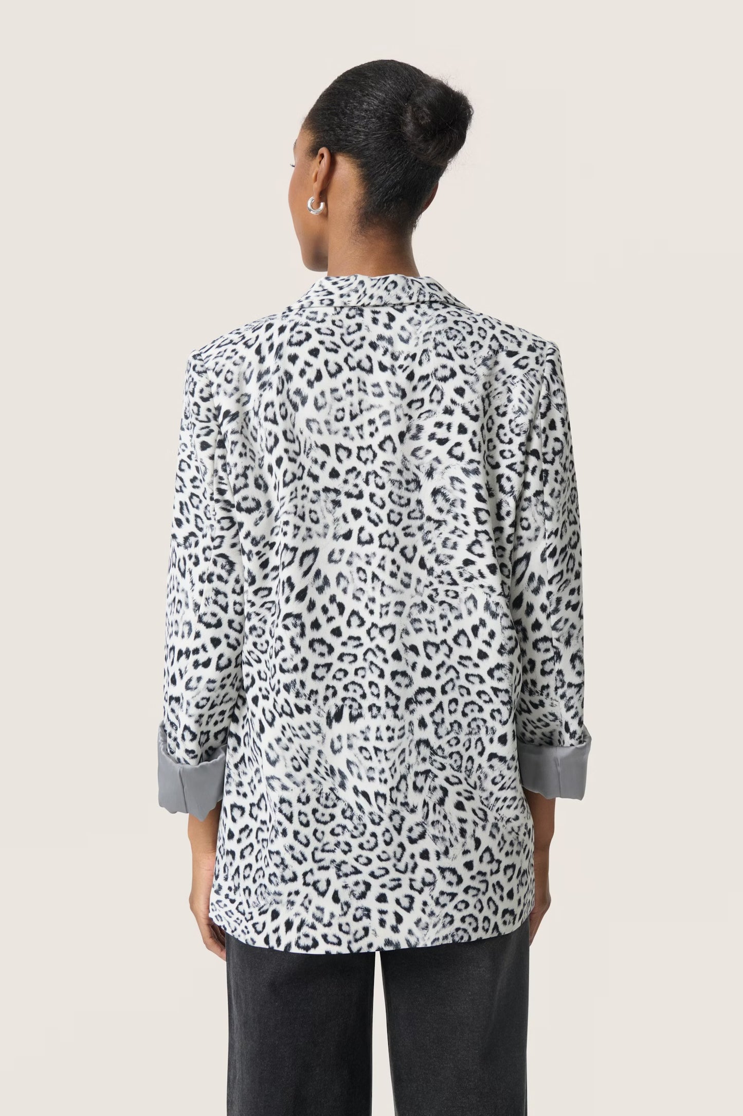SLshirley printed fold up blazer