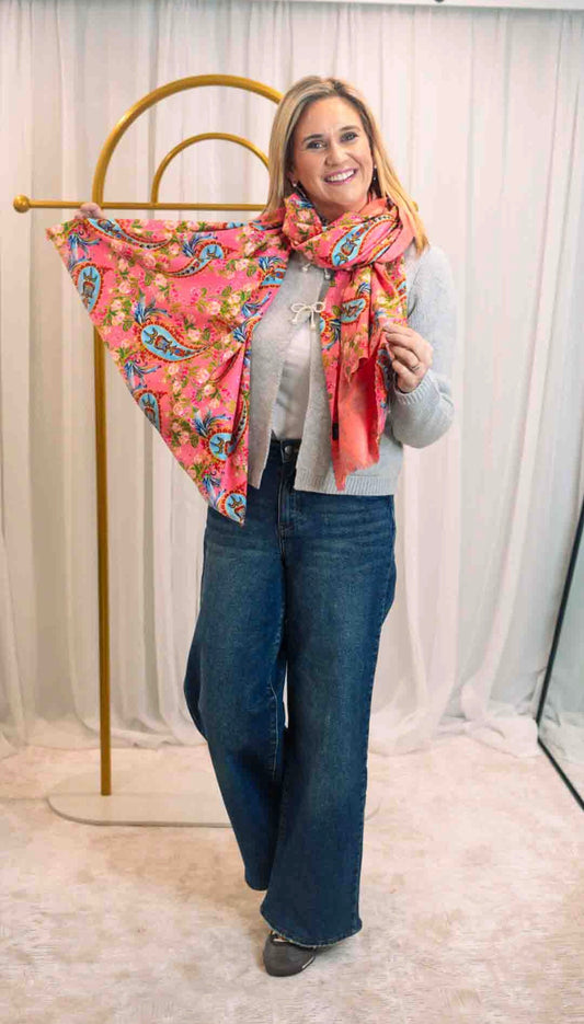 Paisley Print Scarf