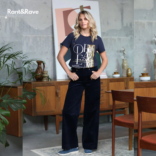 Rochelle wide leg jeans (navy)