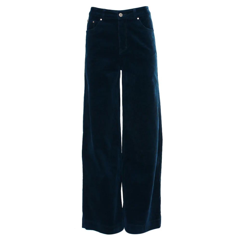 Teal Cord Trousers