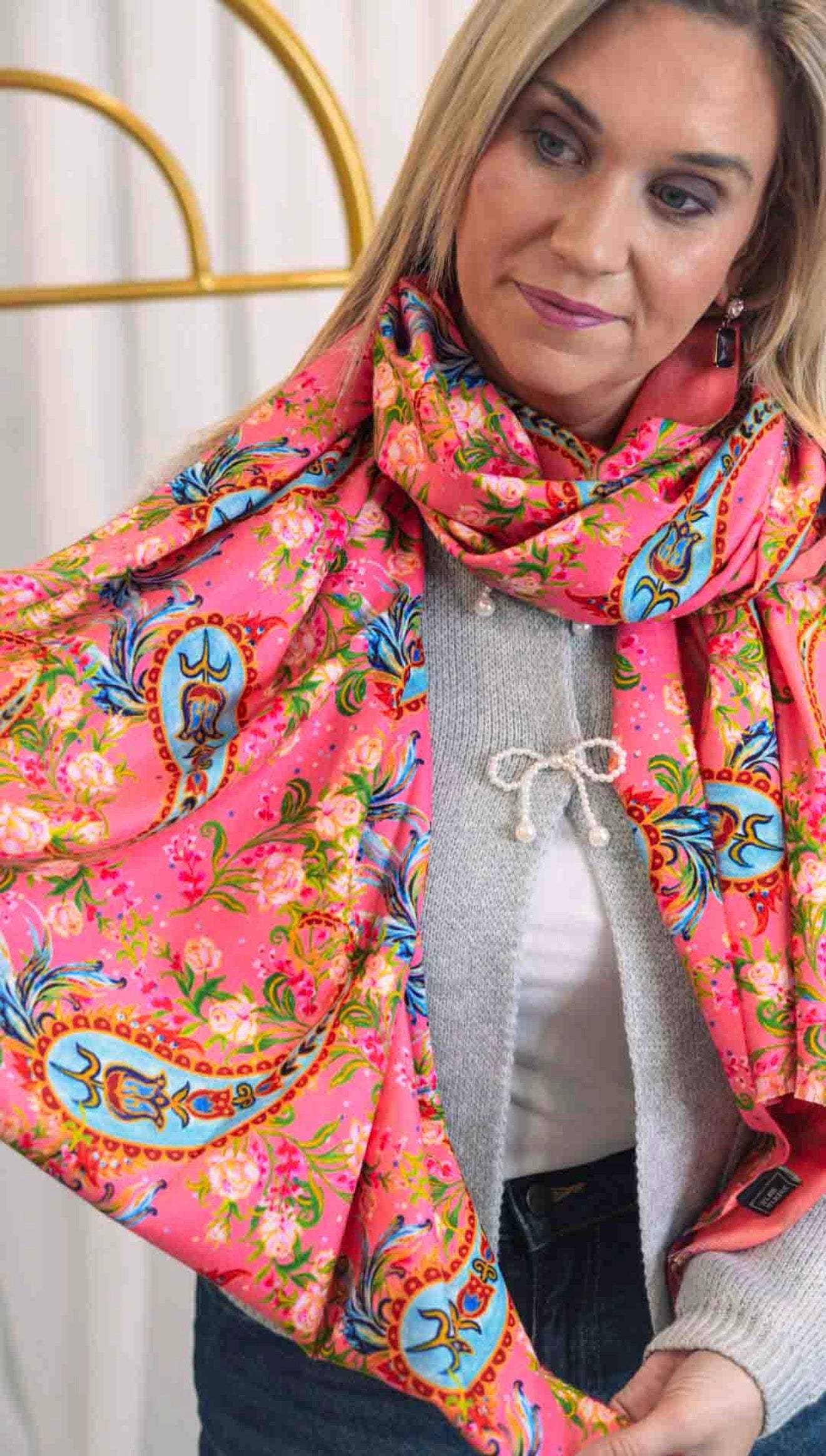 Paisley Print Scarf