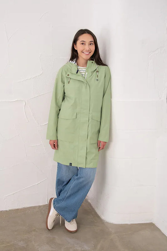Beachcomber long coat (pistachio)