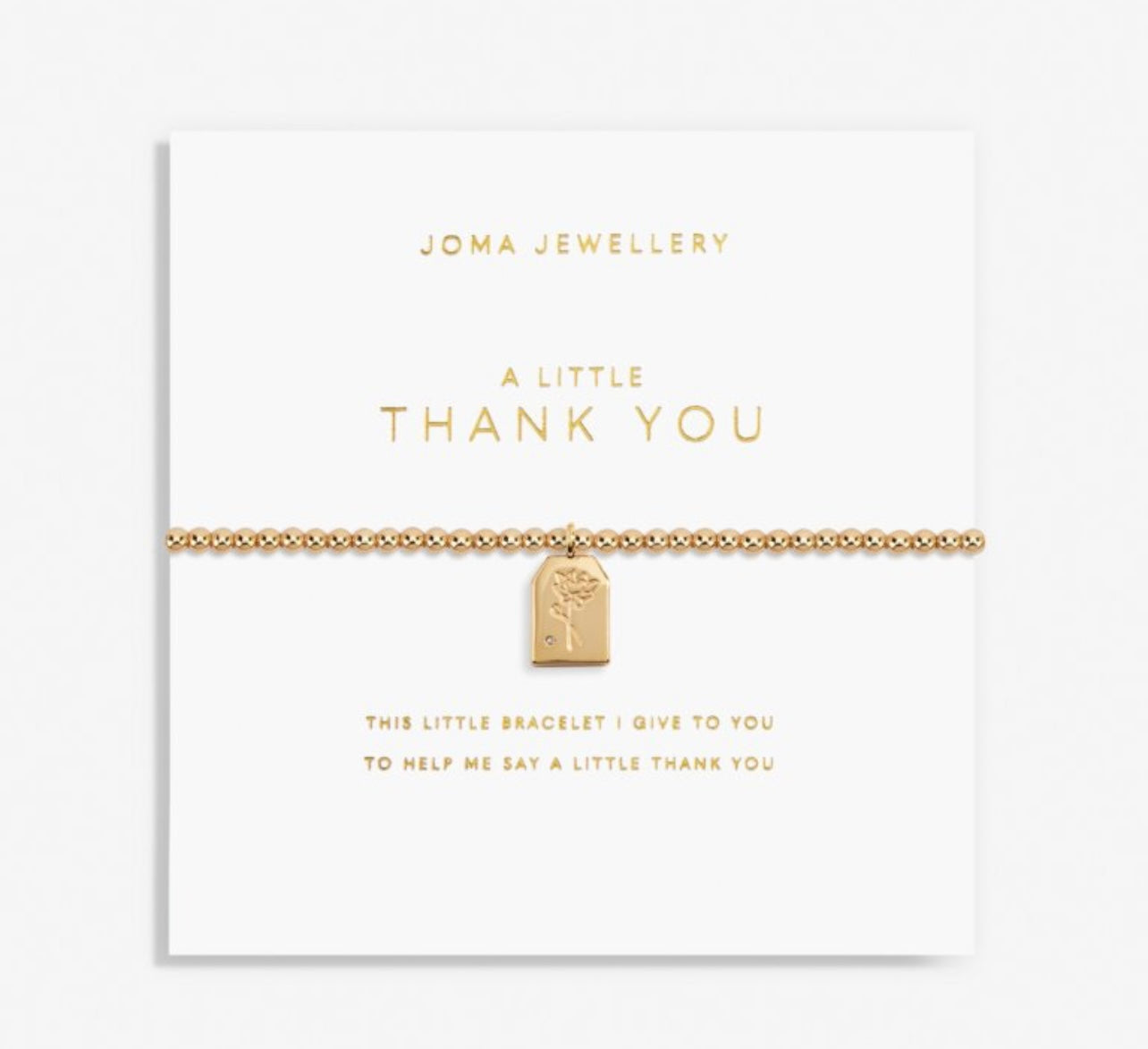 Gold A Little 'Thank You' Bracelet