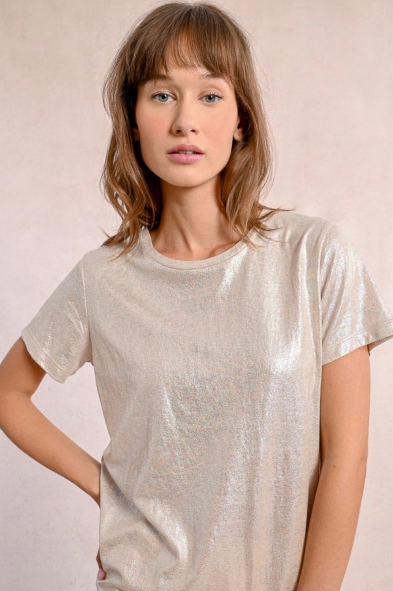 CLARA IRIDESCENT T-SHIRT
