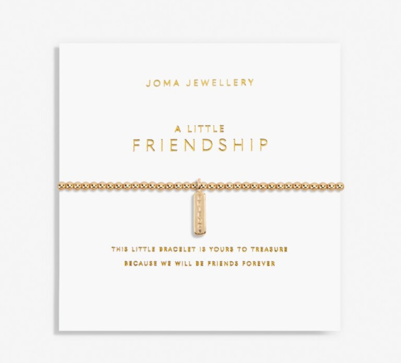Gold A Little 'Friendship' Bracelet