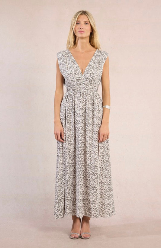 LEOPARD PRINT MAXI DRESS