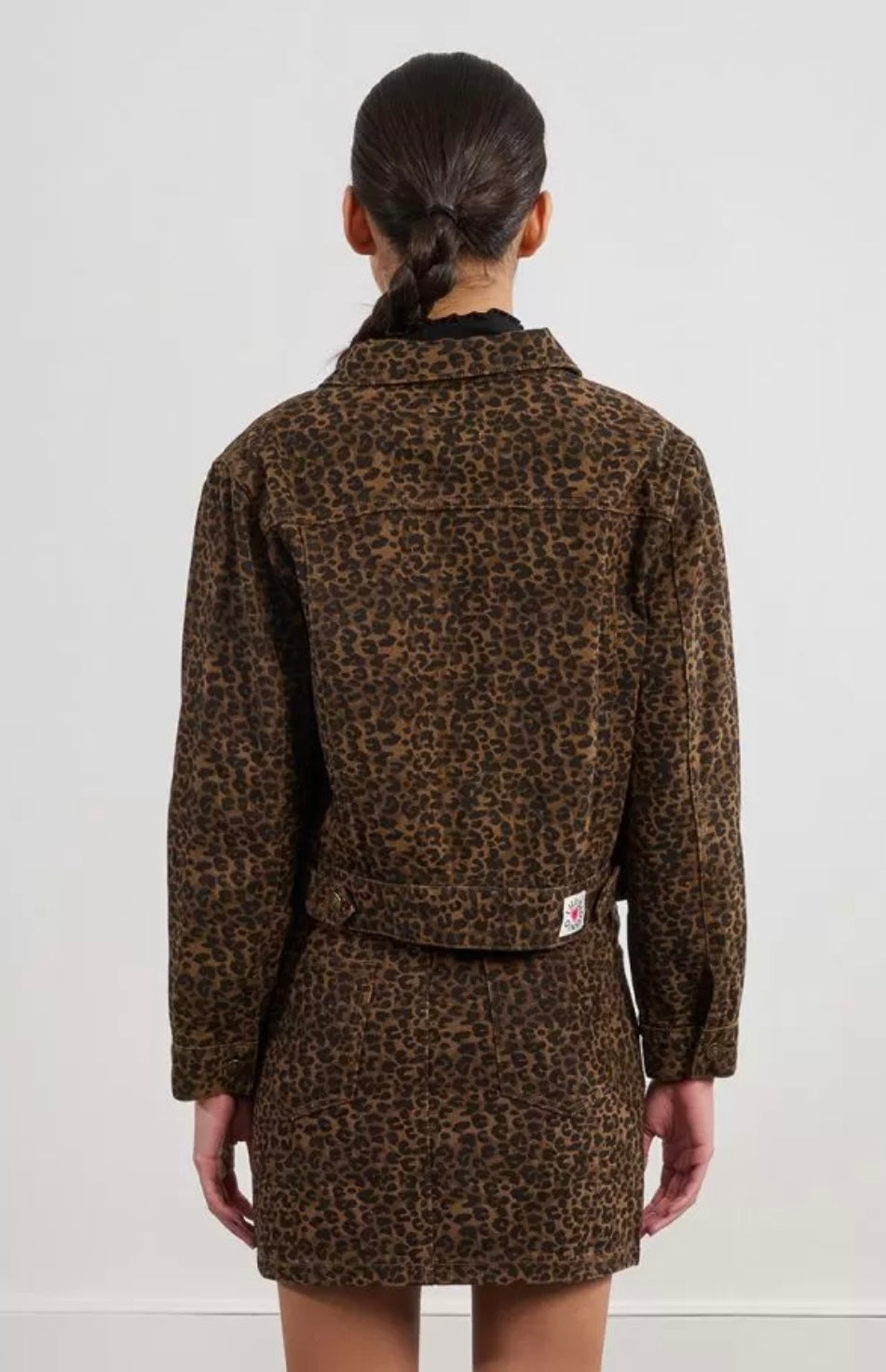 LEOPARD DENIM JACKET