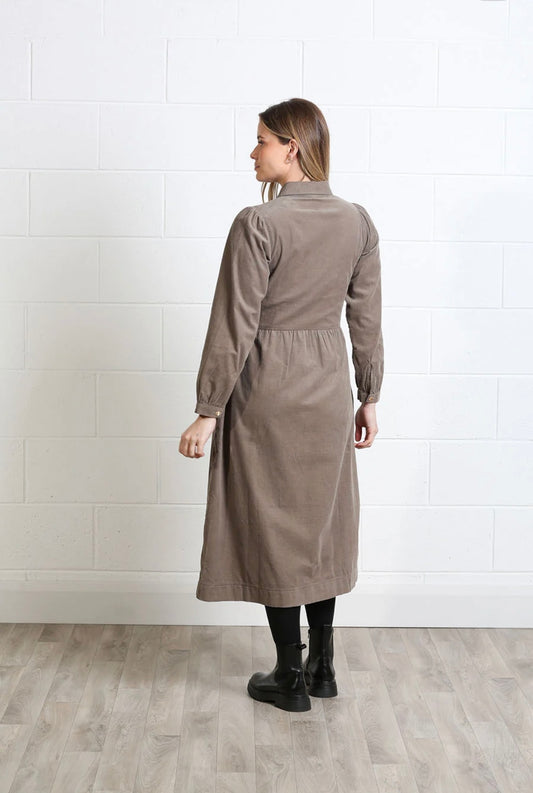 Hazel Shirt Dress Biscuit