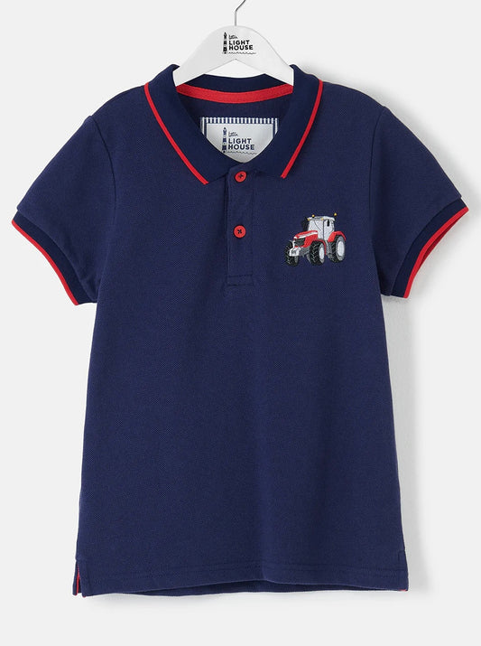 Pier Short Sleeve Polo Shirt - Red Tractor
