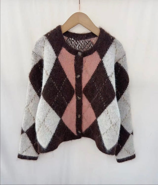 Diamond Knit Cardigan