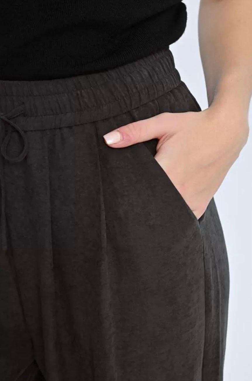 Young Ladies Woven Pants Black