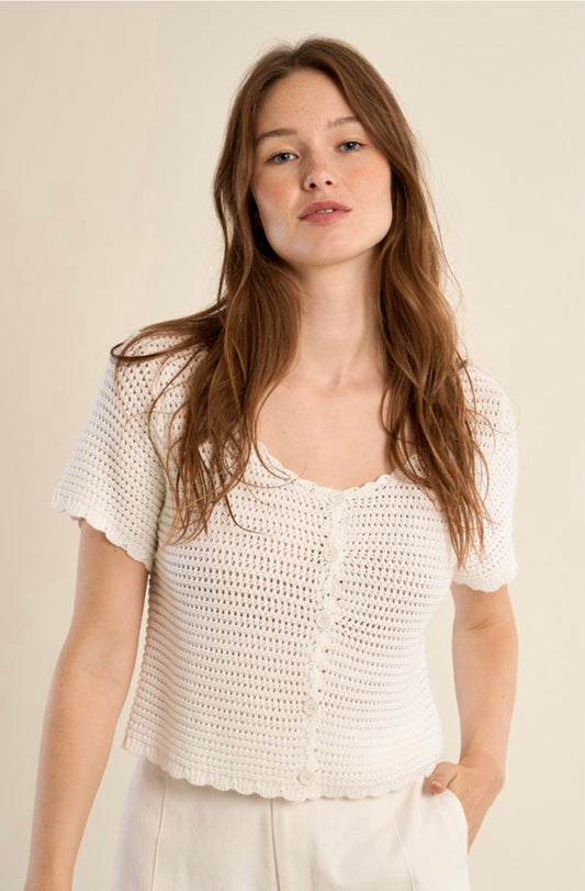 CROCHET KNIT CARDIGAN