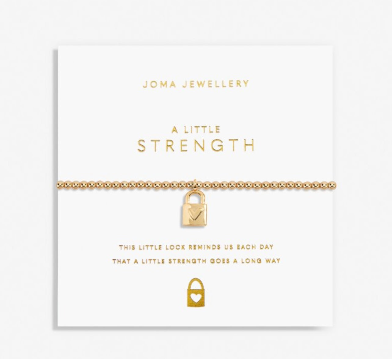 Gold A Little 'Strength' Bracelet