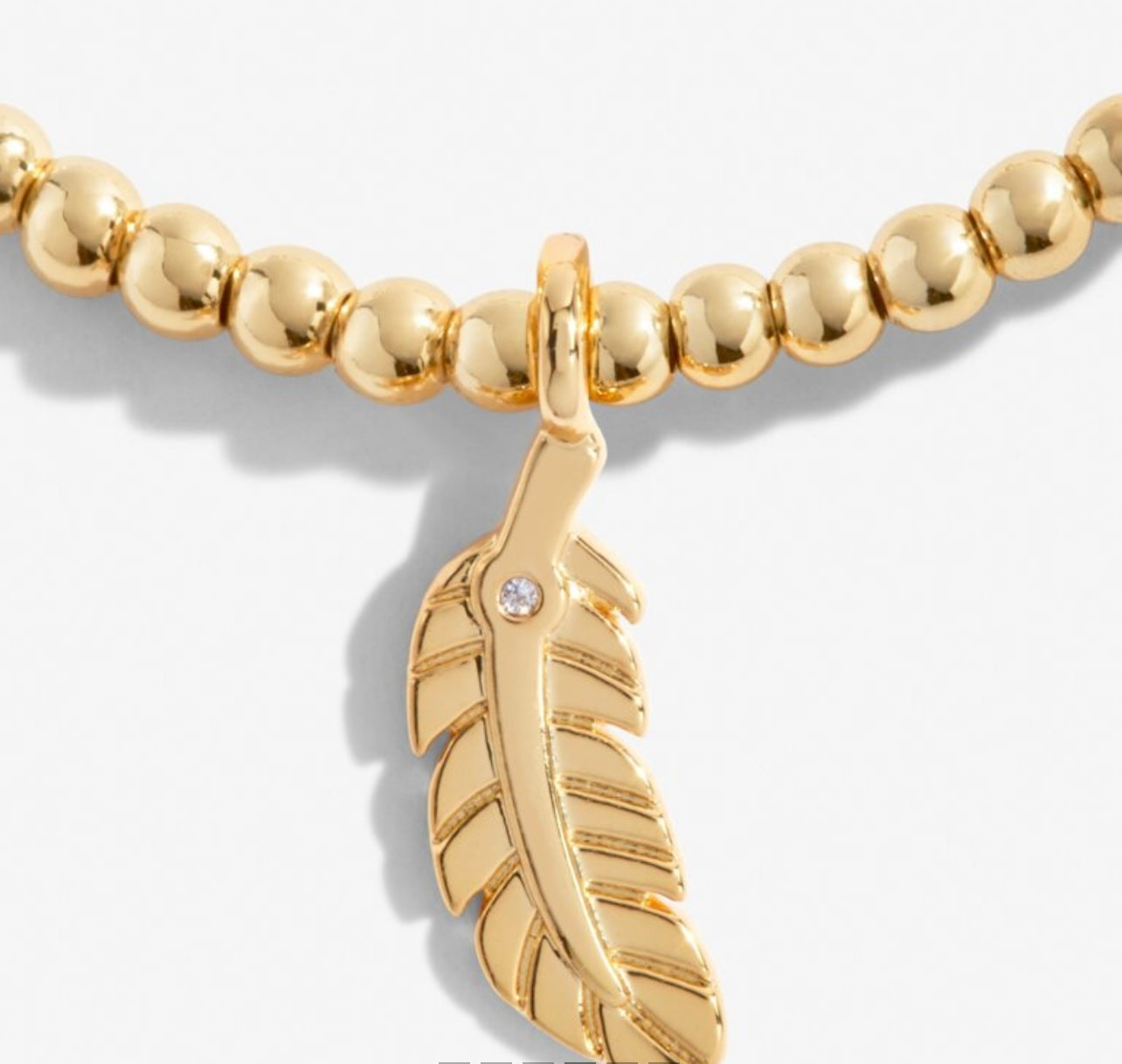 Gold A Little 'Feathers Appear When Loved Ones Are Near' Bracelet