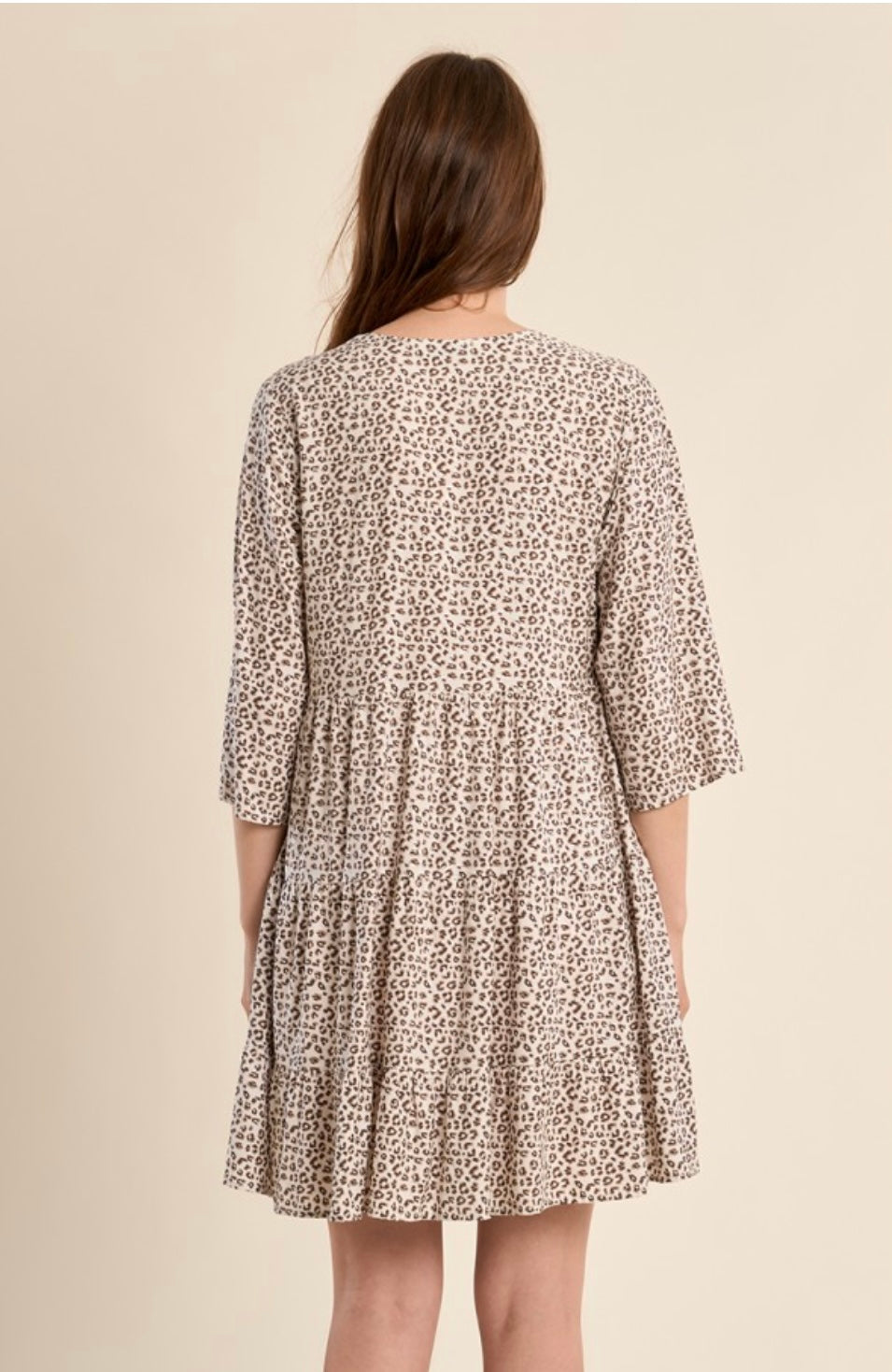 SHORT LEOPARD PRINT DRESS