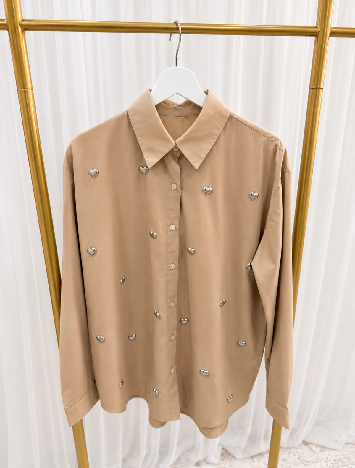 Beige Heart shirt
