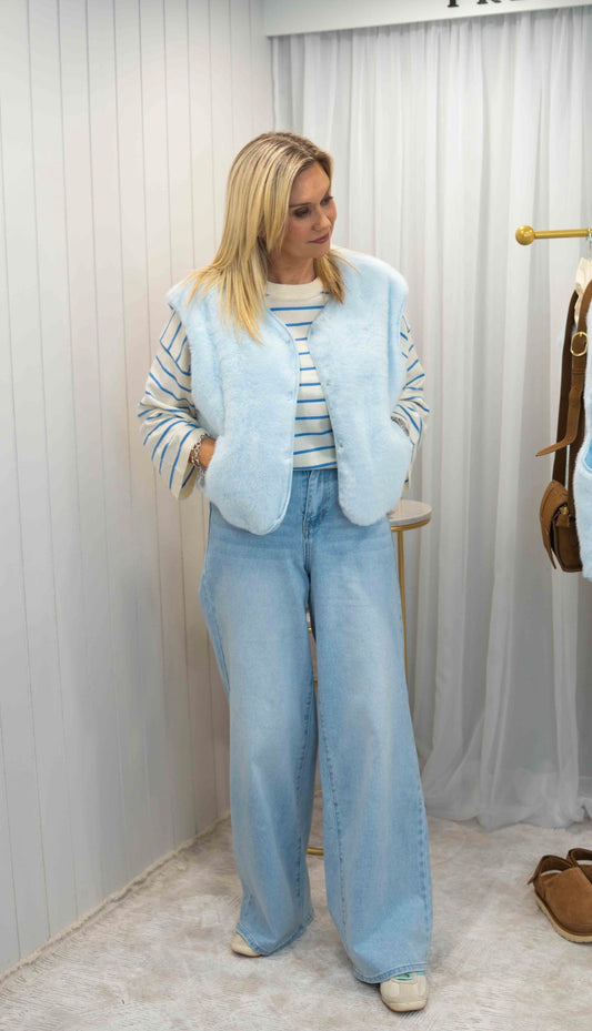Belle Blue Gilet