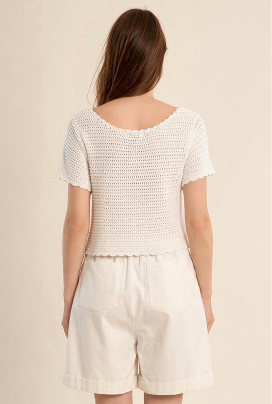 CROCHET KNIT CARDIGAN