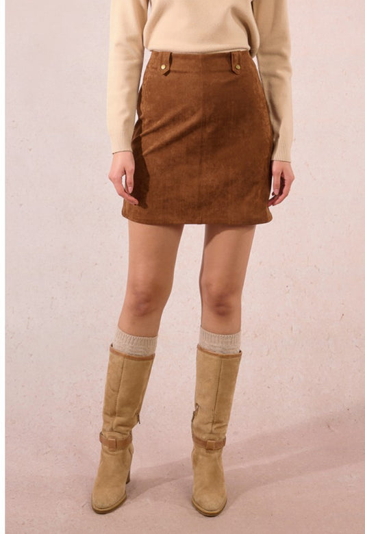Brown Woven Skirt