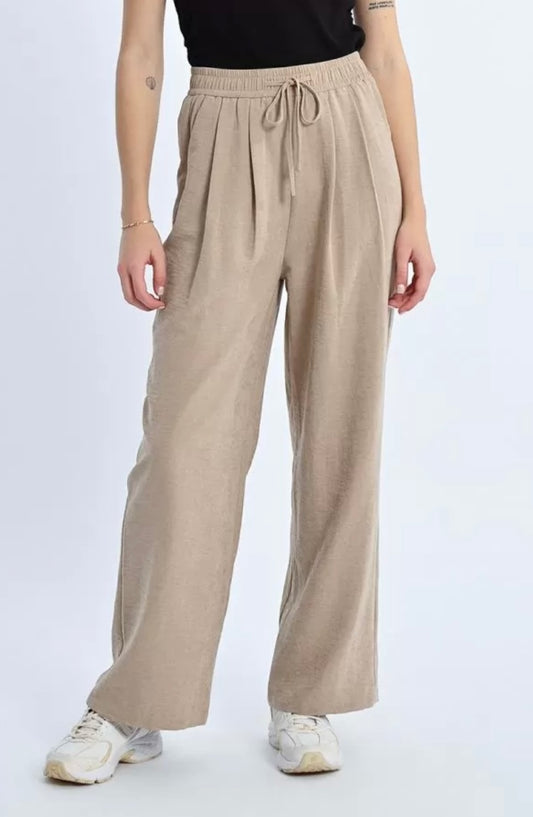 Woven Pants Beige