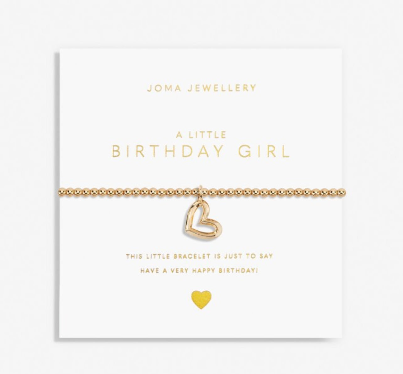 Gold A Little 'Birthday Girl' Bracelet