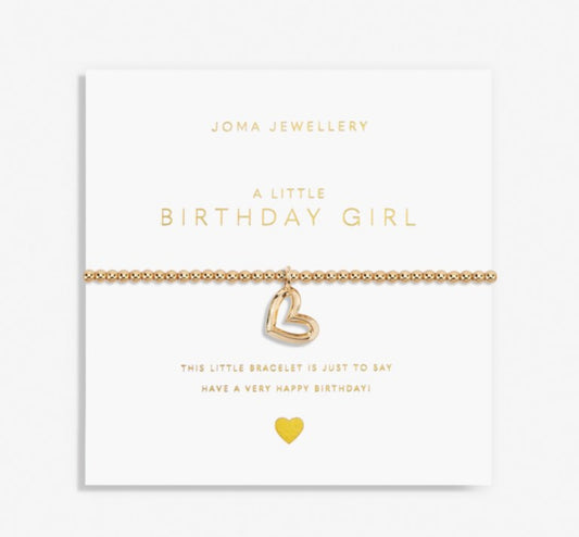 Gold A Little 'Birthday Girl' Bracelet