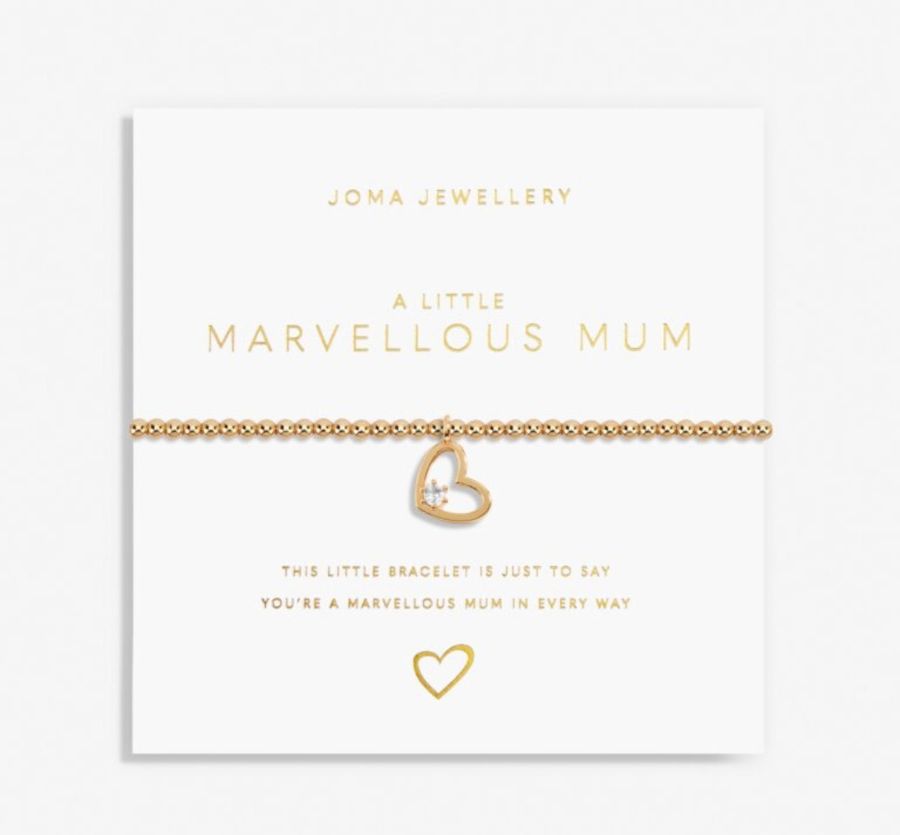 Gold A Little 'Marvellous Mum' Bracelet