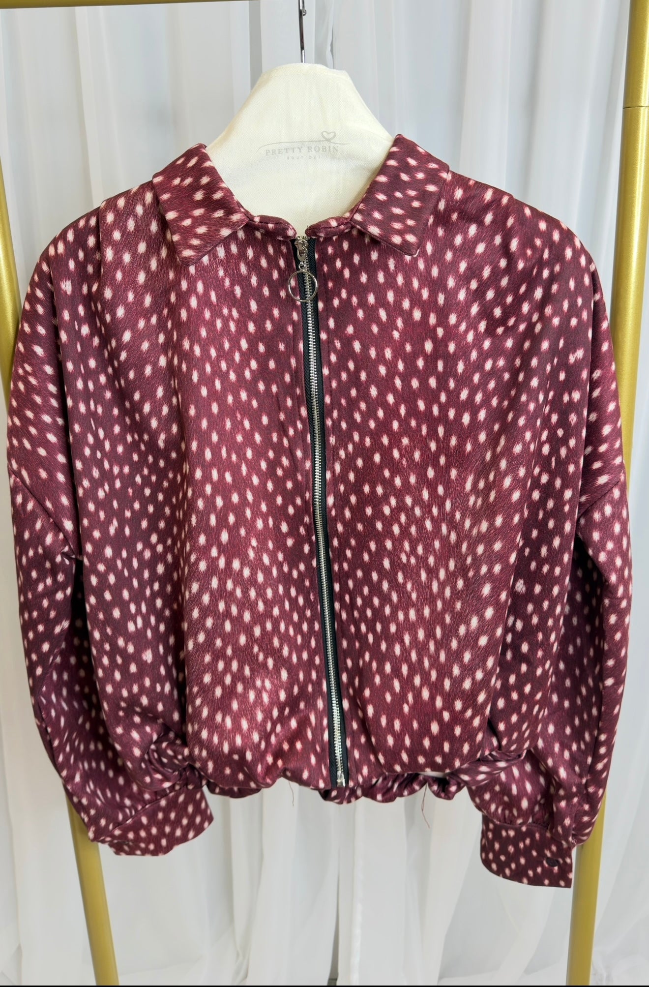 Deer Print Bomber