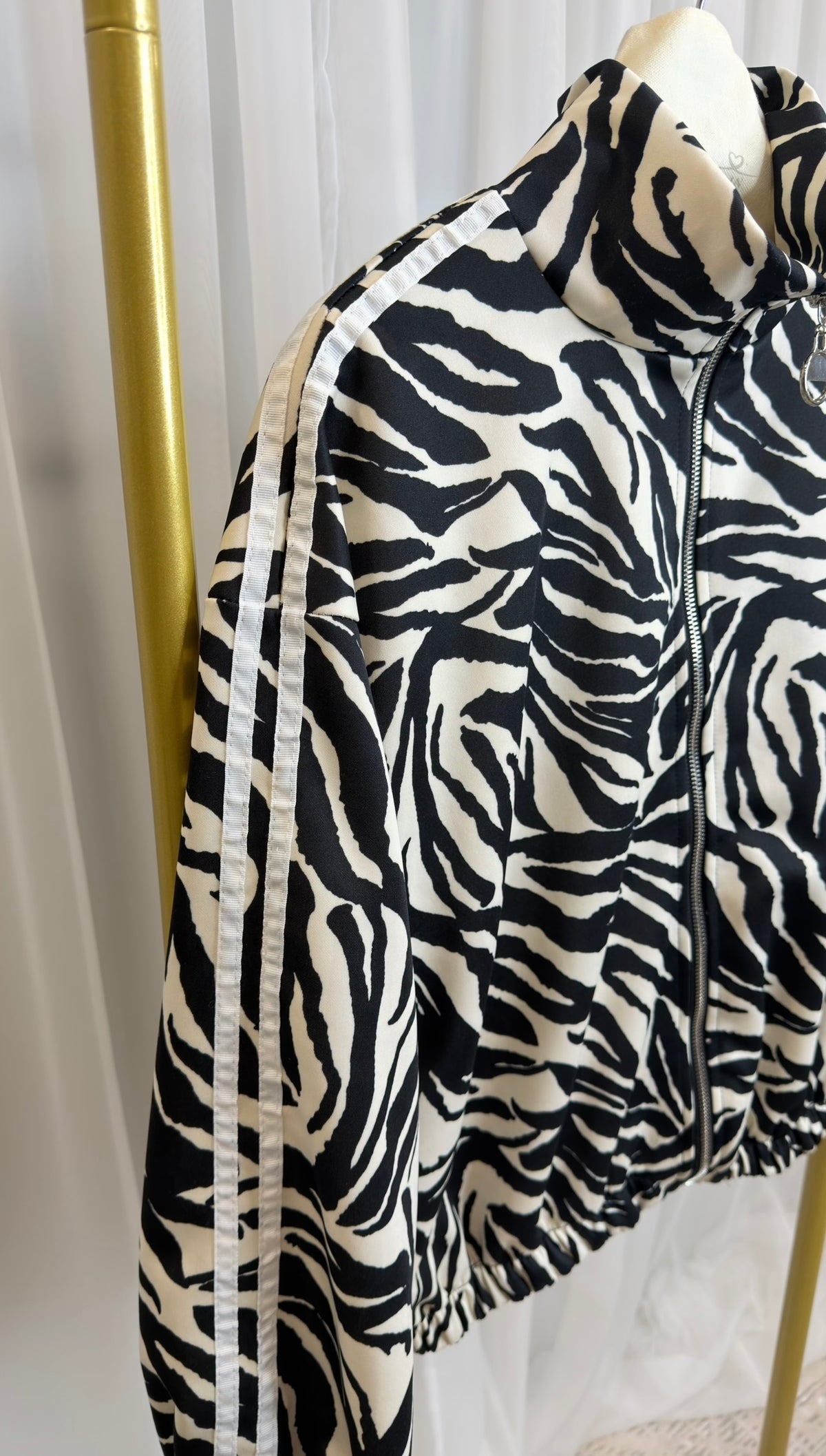 Zebra Print Bomber