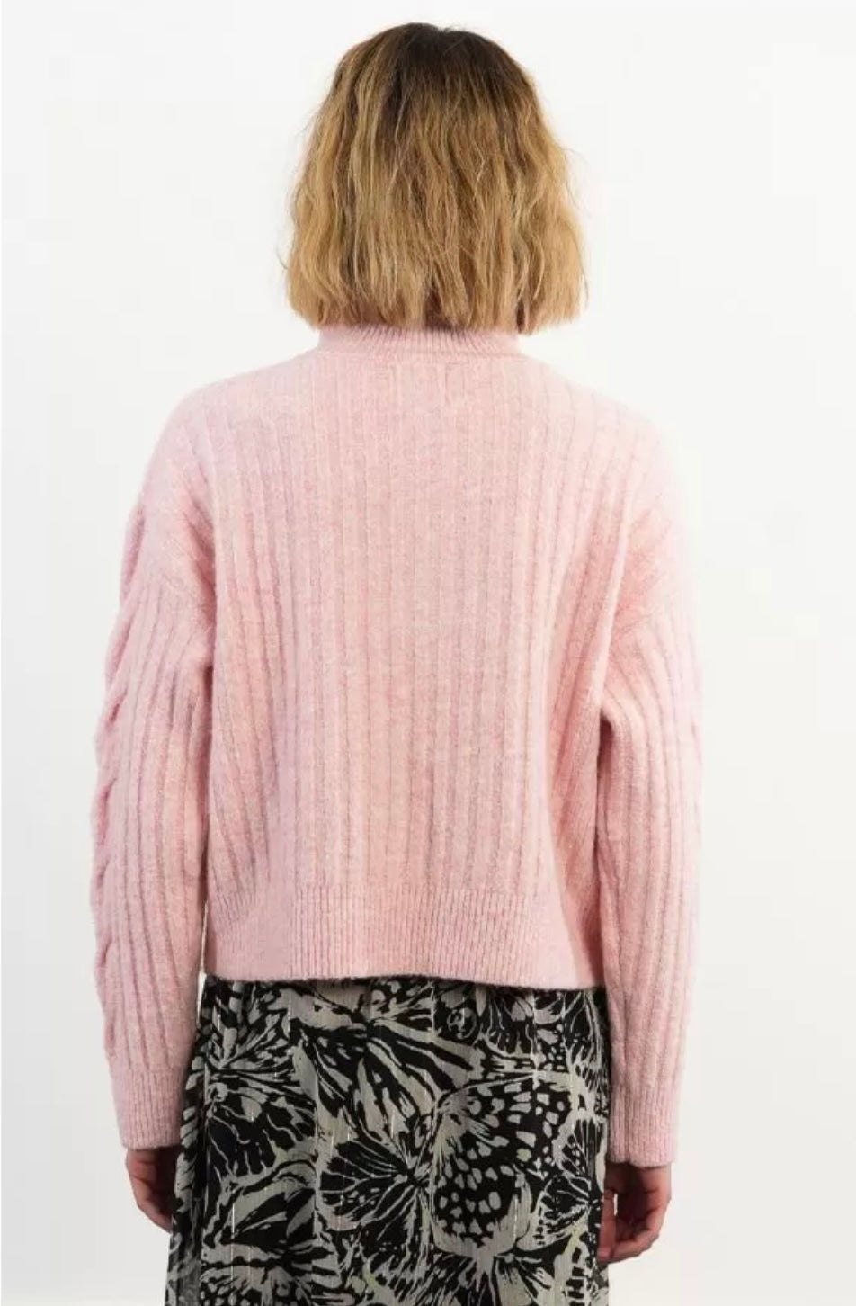 PINK SEQUIN SWEATER