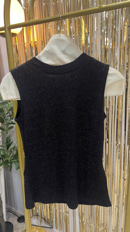 Black Sparkle Tank Top