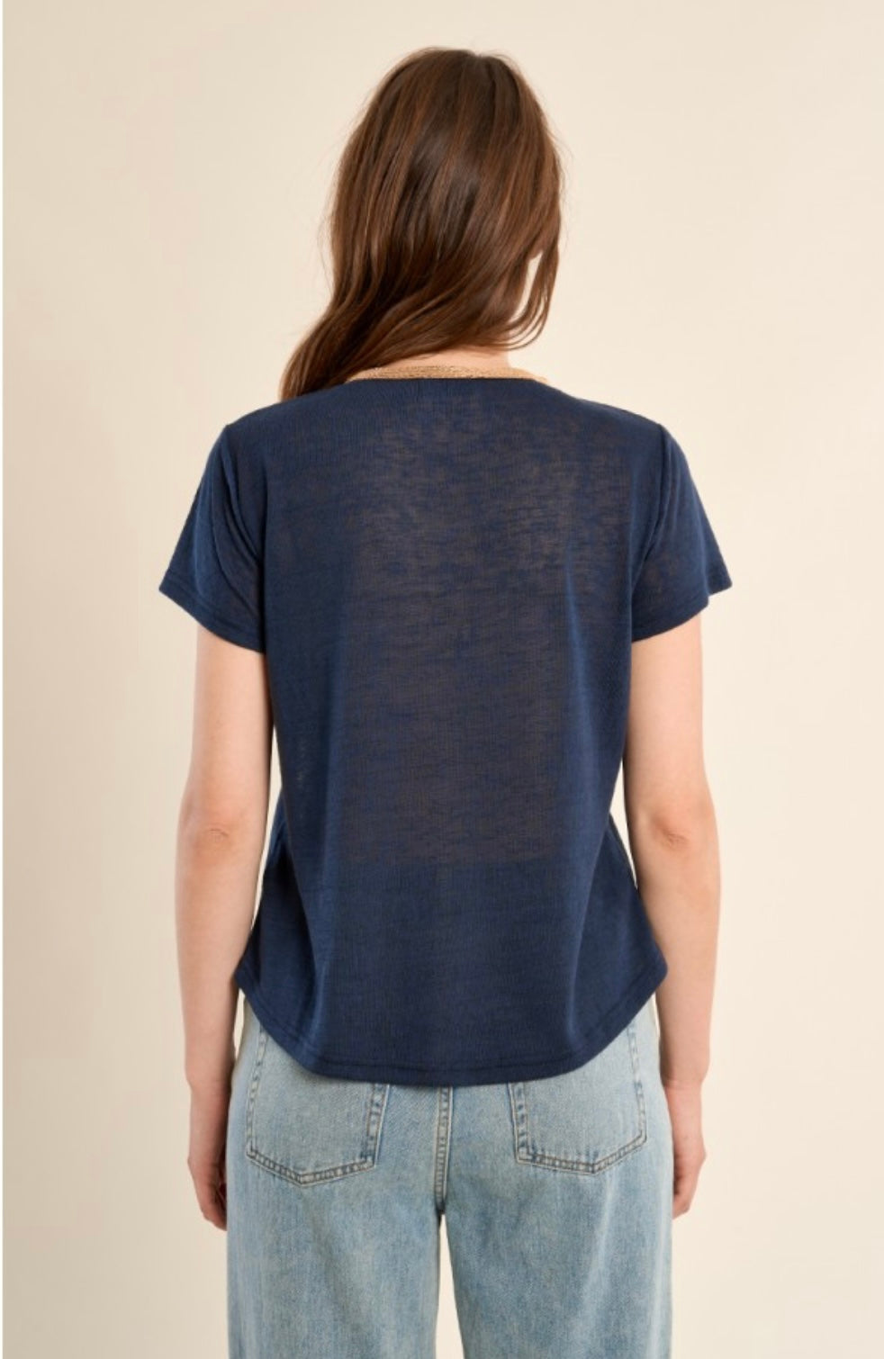 NAVY BLUE T-SHIRT