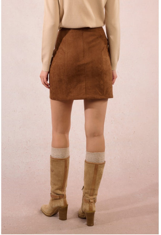Brown Woven Skirt
