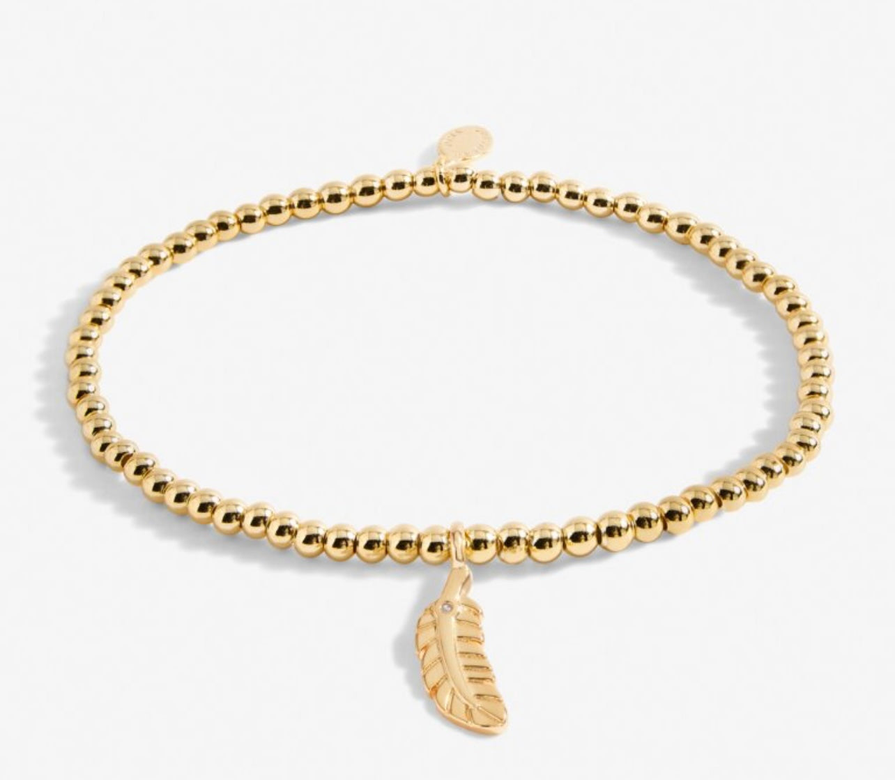 Gold A Little 'Feathers Appear When Loved Ones Are Near' Bracelet