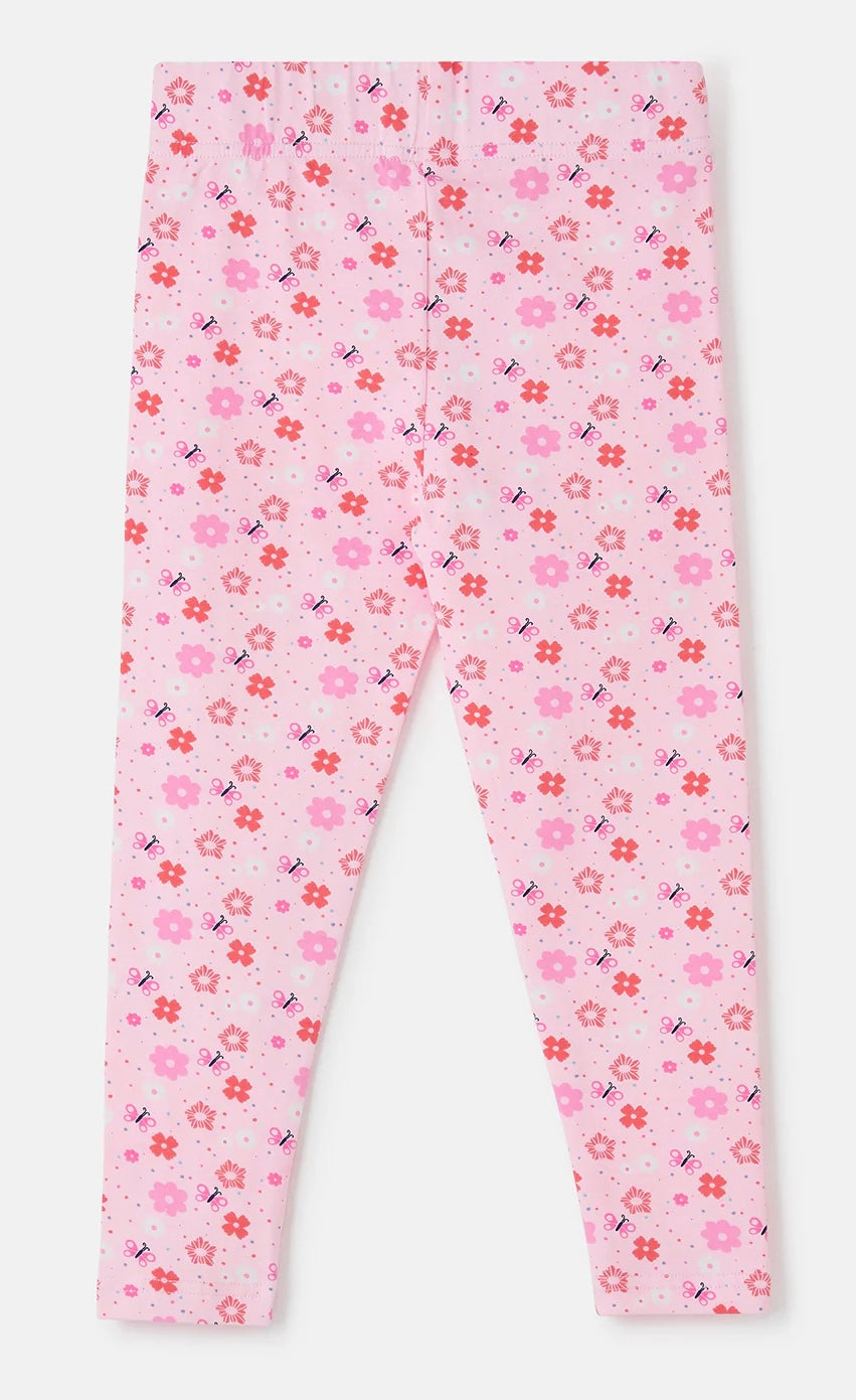Mollie Leggings - Baby Pink Floral
