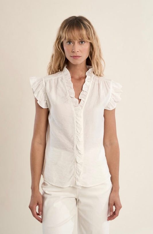 RUFFLE BLOUSE TOP