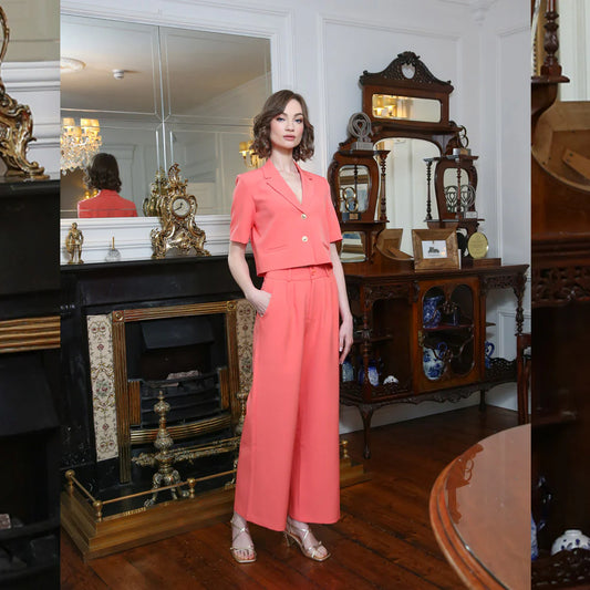 Lilth coral trousers